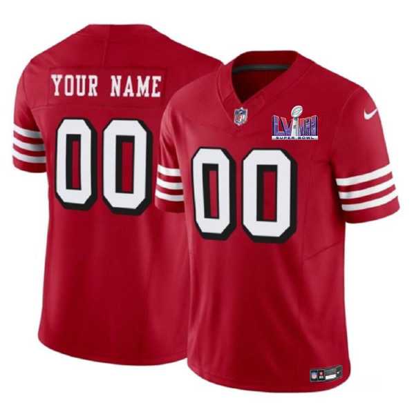 Men & Women & Youth San Francisco 49ers Active Player Custom New Red 2024 F.U.S.E. Super Bowl LVIII Patch Vapor Untouchable Limited Jersey,We sell and wholesale Men & Women & Youth San Francisco 49ers Active Player Custom New Red 2024 F.U.S.E. Super Bowl LVIII Patch Vapor Untouchable Limited Jersey on line form chian!
